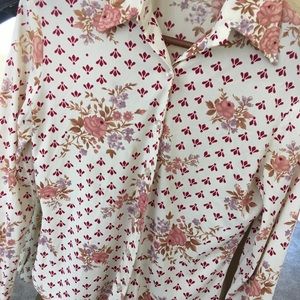 Vintage flowery button up